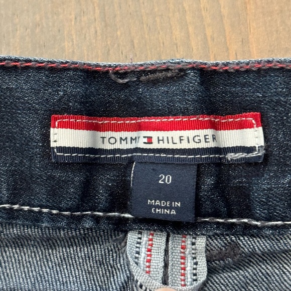 SOLD ✅ Tommy Hilfiger Boy’s Youth Solid Blue Adjustable Waist Jeans Size: 20 - Picture 6 of 10